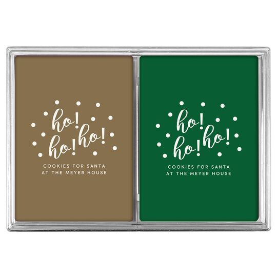 Confetti Dots Ho! Ho! Ho! Double Deck Playing Cards